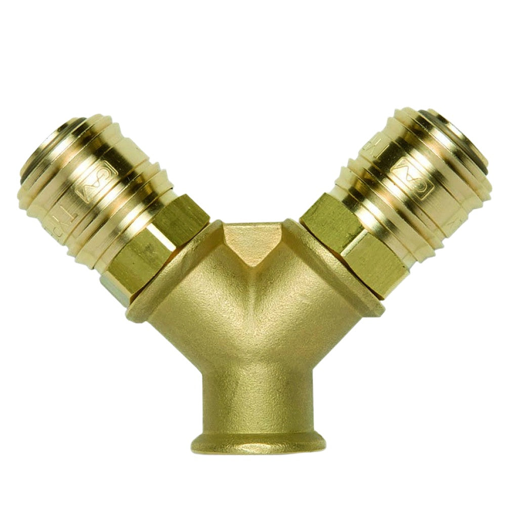Acoplador rápido de latão multidirecional