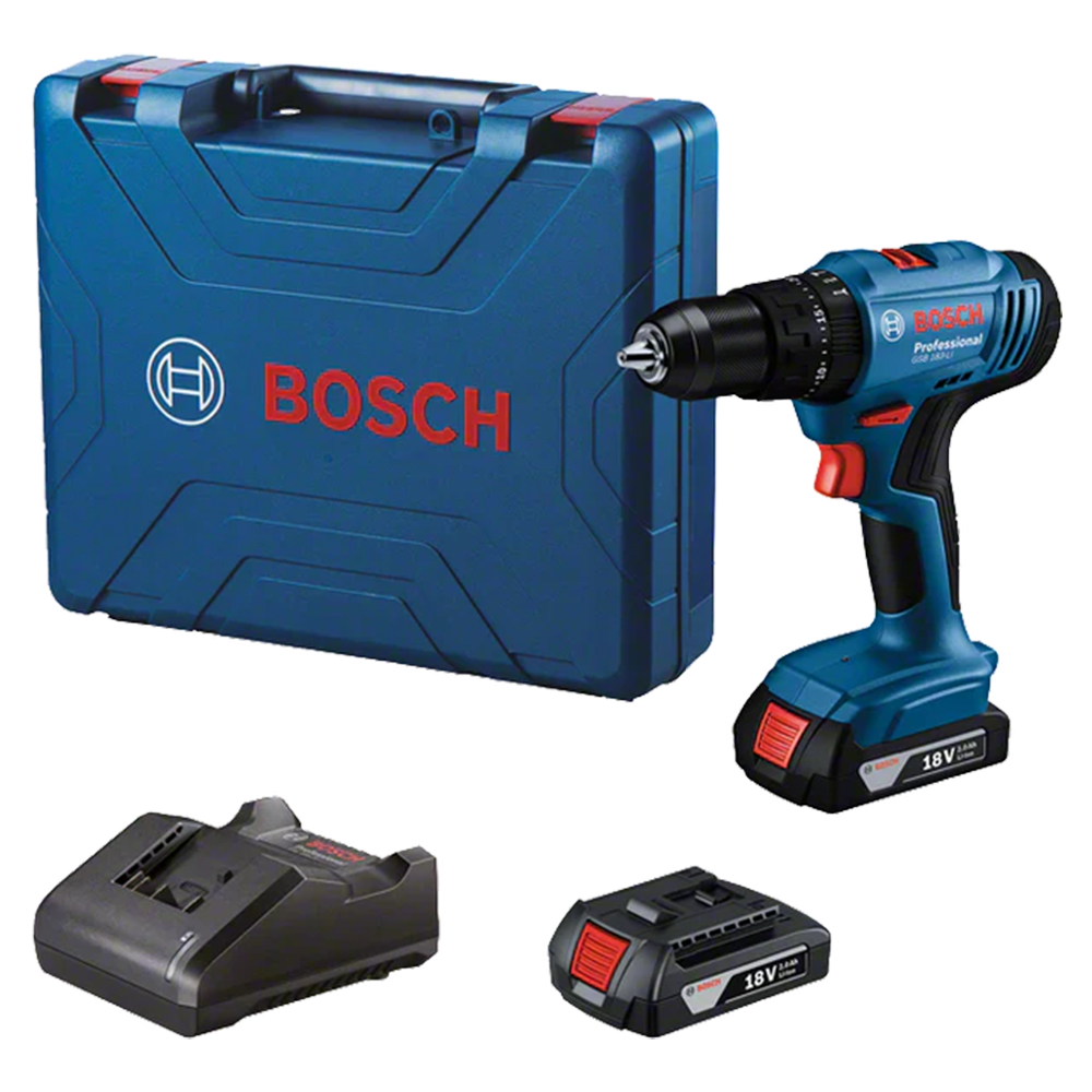 Berbequim profissional sem fio GSB 183 Li 18V com 2 baterias 2.0Ah e carregador