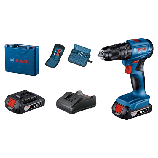 Berbequim profissional sem fio GSB 185-Li com 2 baterias 2,0Ah e carregador