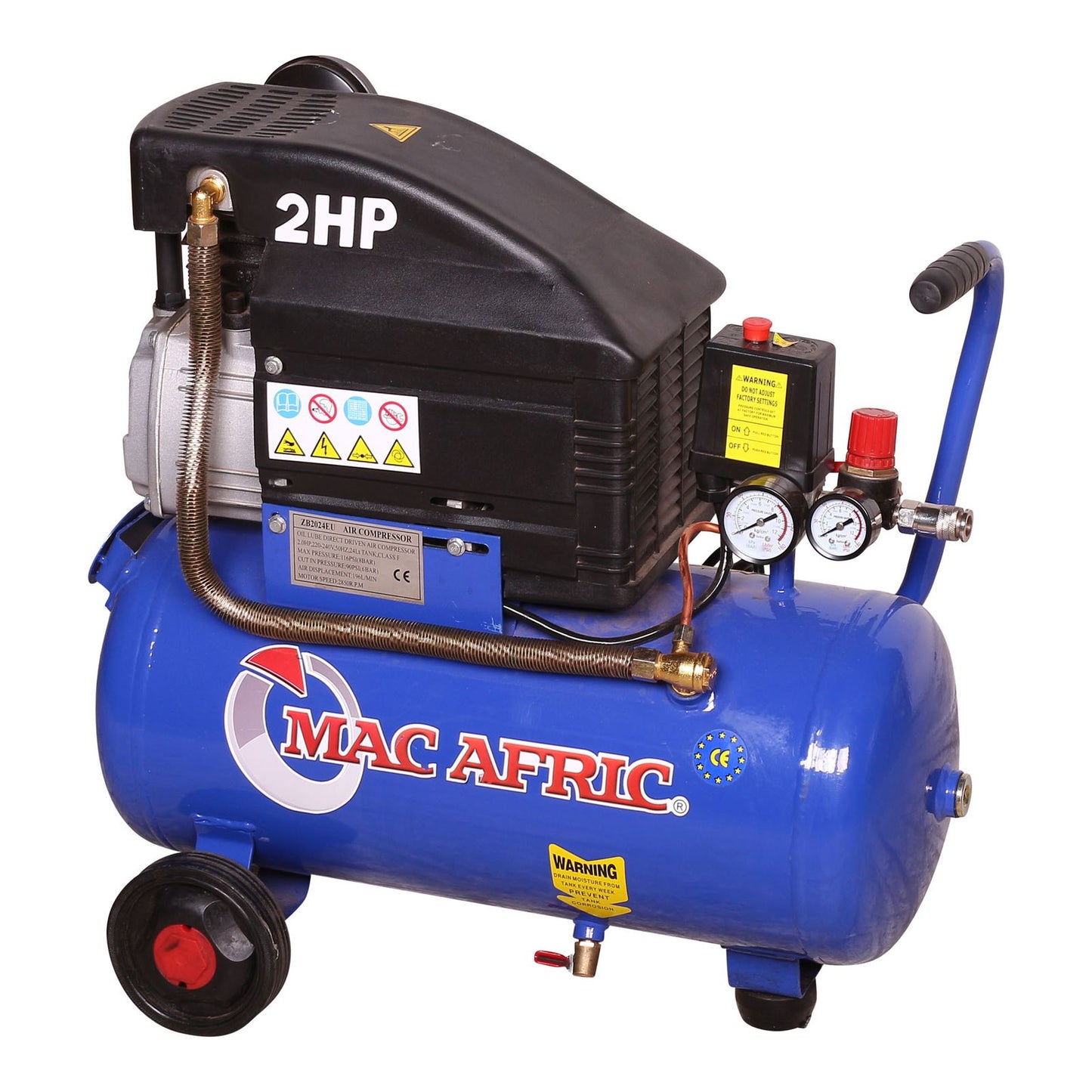 Compressor de acionamento direto de 24 litros, 1,5 KW (2 HP) 230 V