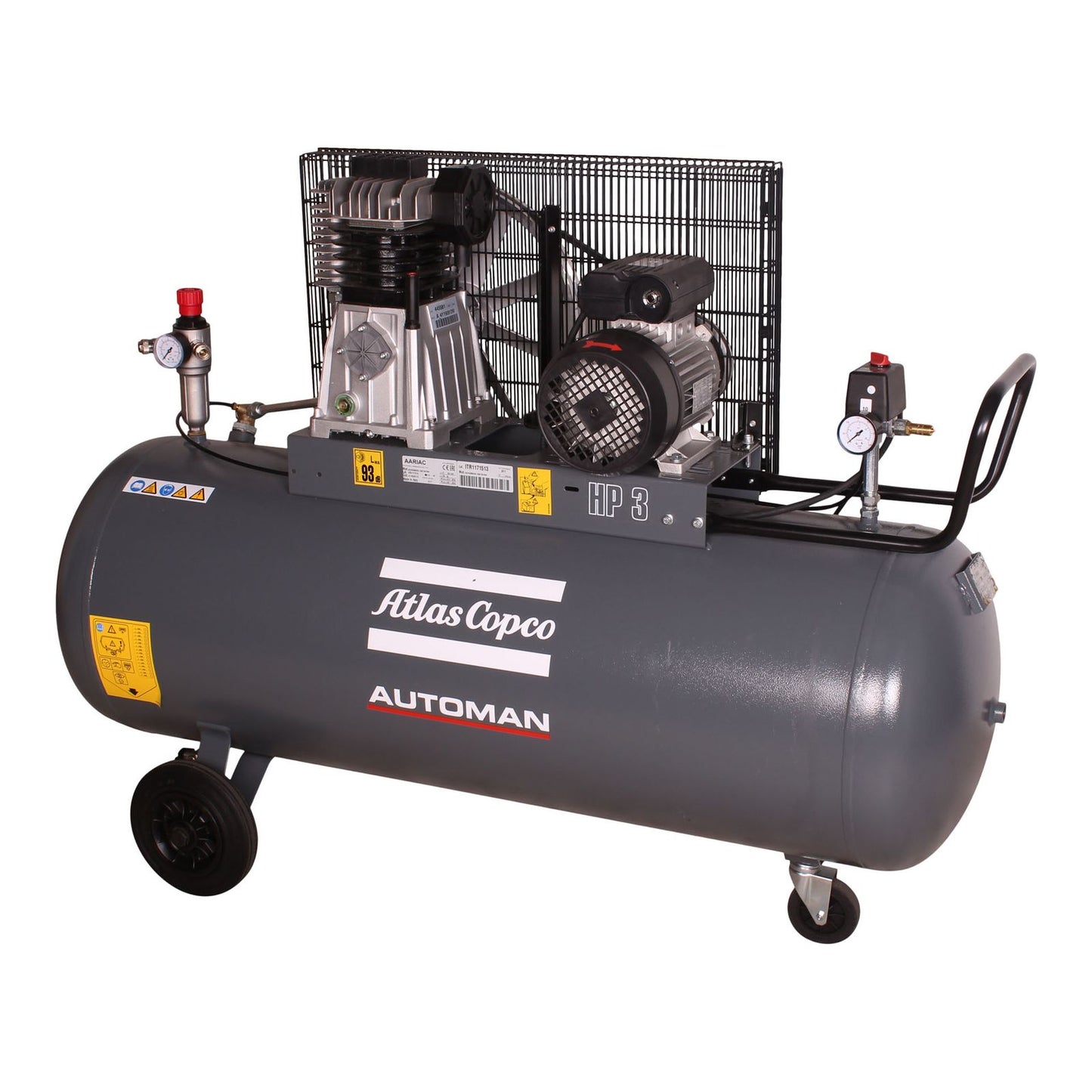 Compressor de ar móvel acionado por correia Automan AC 30 E 200L 2,2 KW (3 HP) 230 V