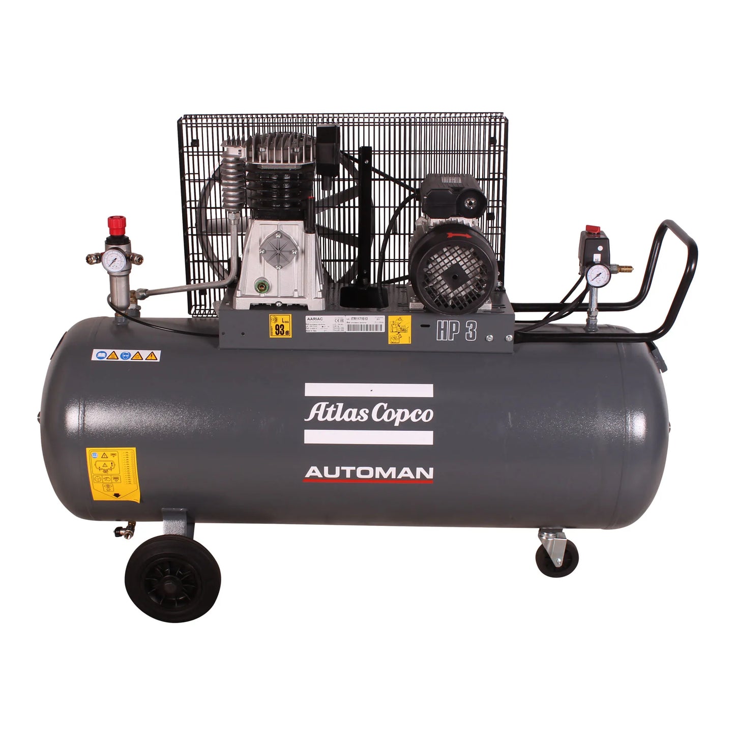Compressor de ar móvel acionado por correia Automan AC 30 E 200L 2,2 KW (3 HP) 230 V