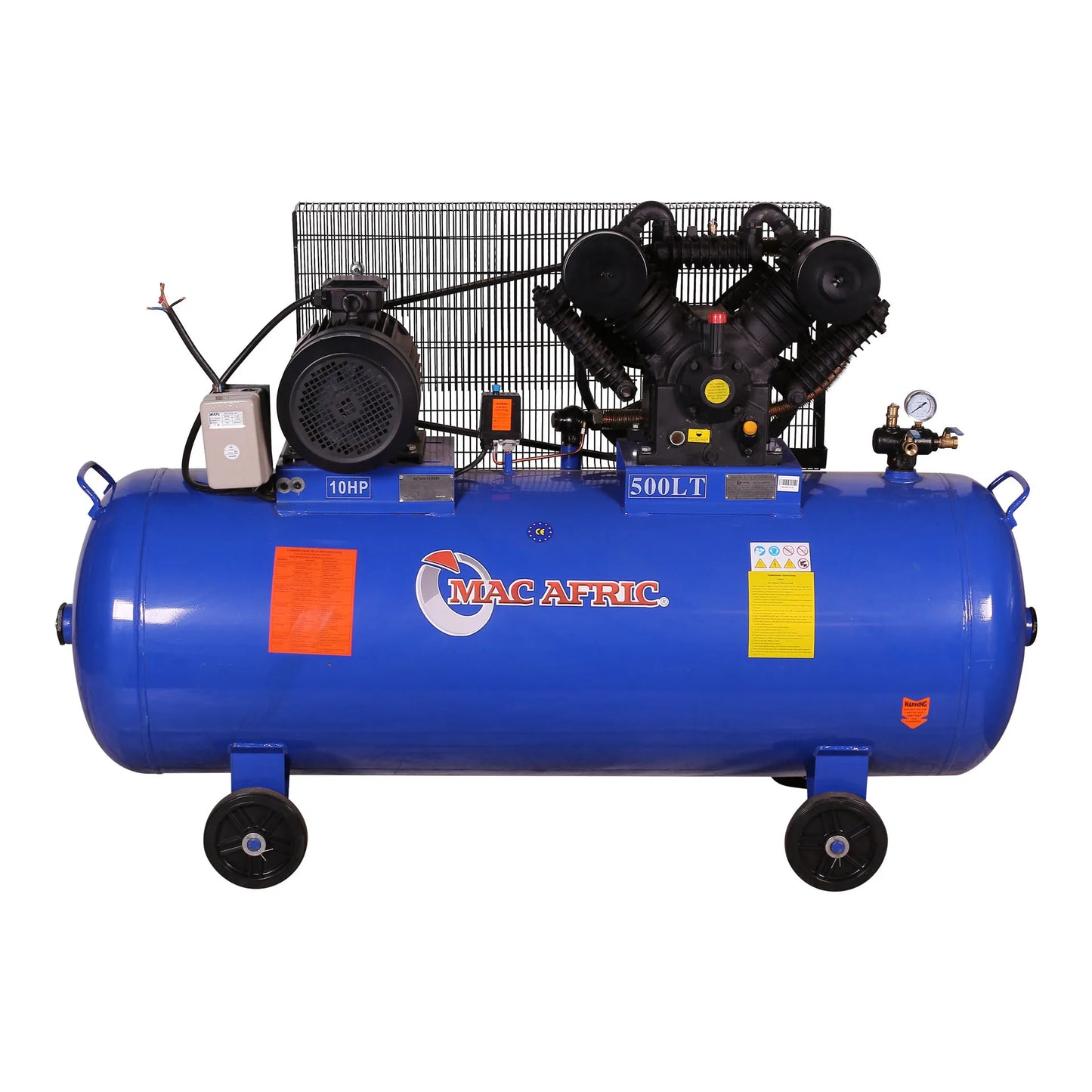 Compressor de cabeça em V acionado por correia 500L 7,5 KW (10 HP) 380 V
