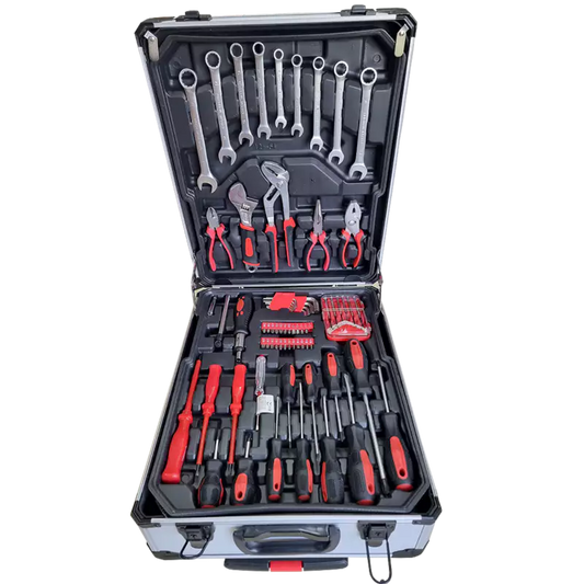 Conjunto de ferramentas de 187 peças com maleta de alumínio