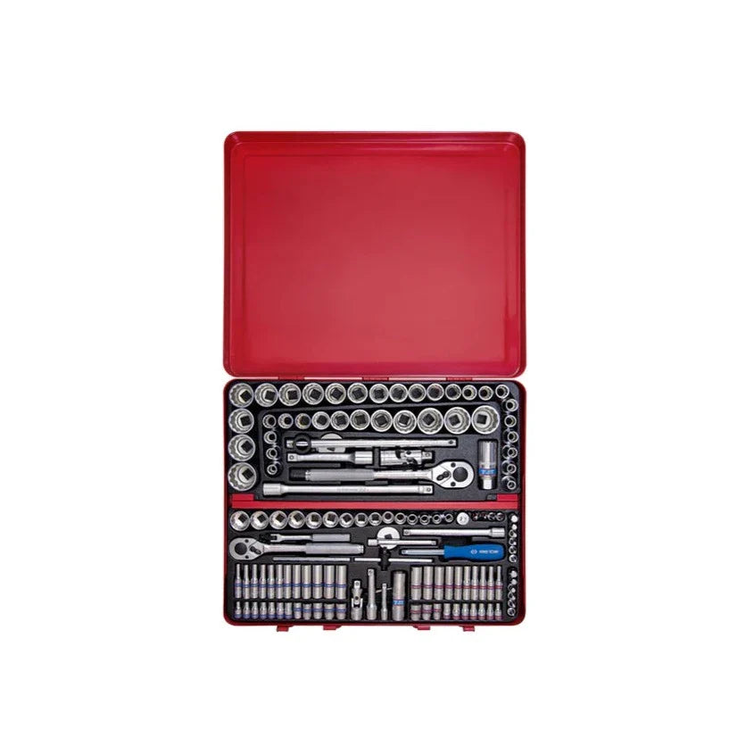 Conjunto de soquete de combinação de 1/4", 3/8" e 1/2" de 135 peças