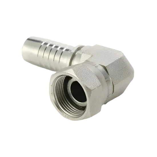 Extremidade de mangueira curta fêmea de 90°