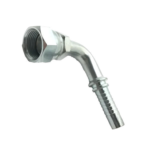 Extremidade de mangueira de cotovelo fêmea métrica de 90°