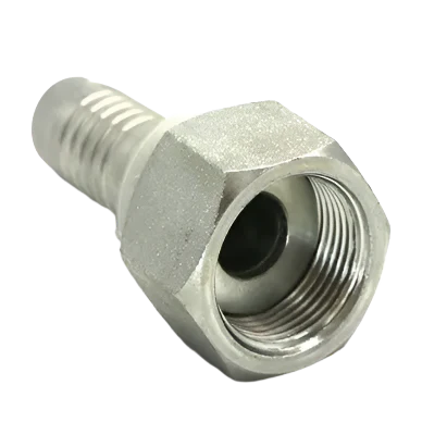 Extremidade de mangueira de face plana fêmea