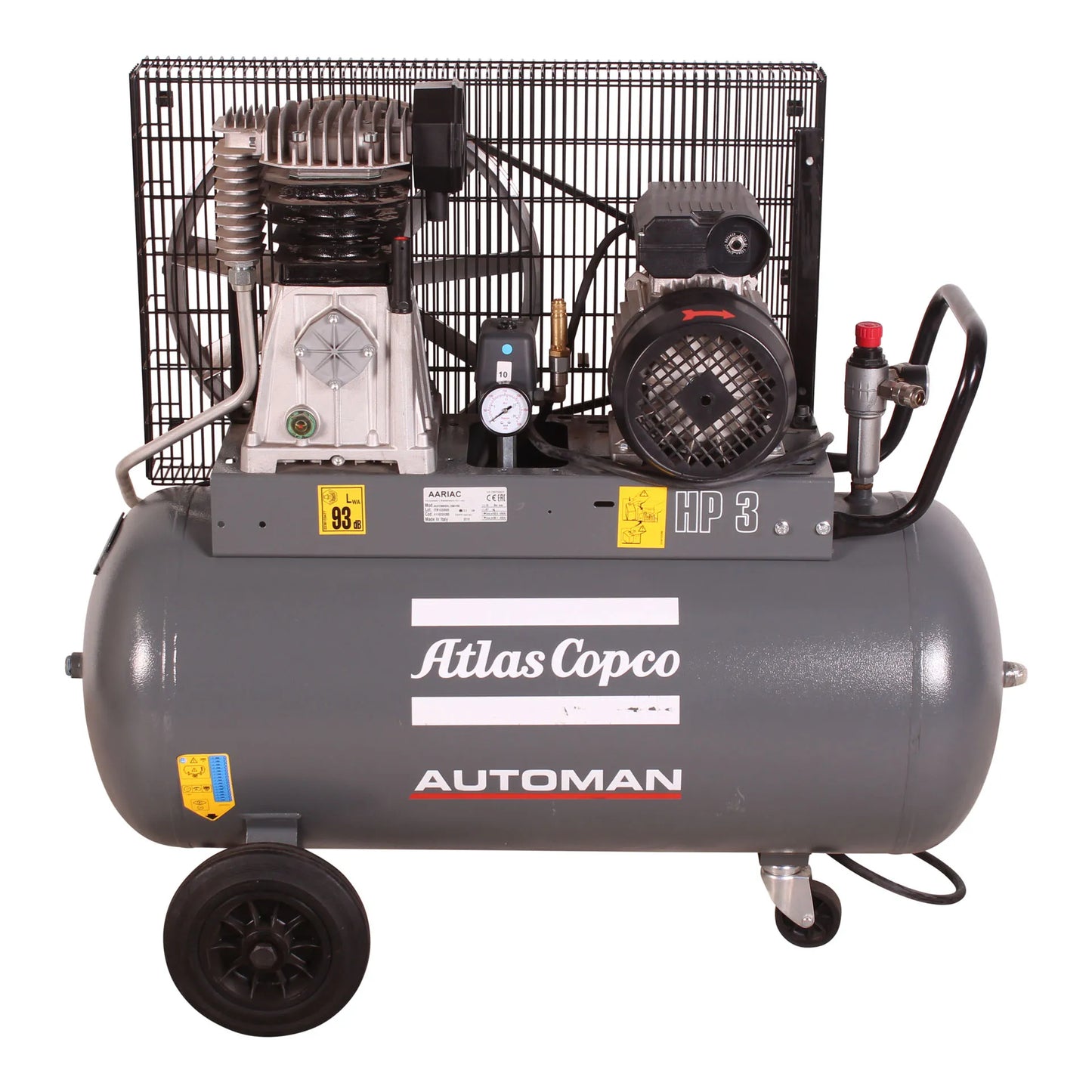 Automan AC 30 E 90L 2,2 KW (3 HP) 230 V Compressor de ar móvel acionado por correia
