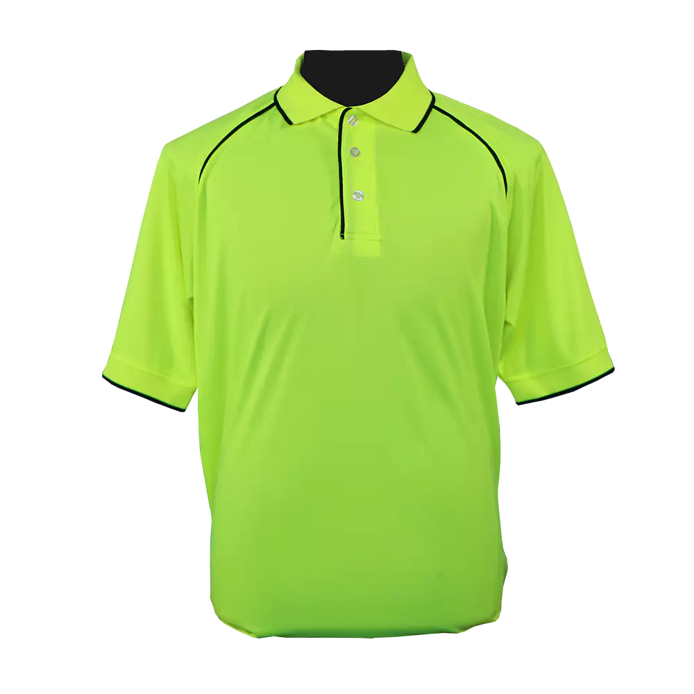 Camisa de golfe micromesh Hiviz