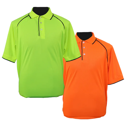 Camisa de golfe micromesh Hiviz