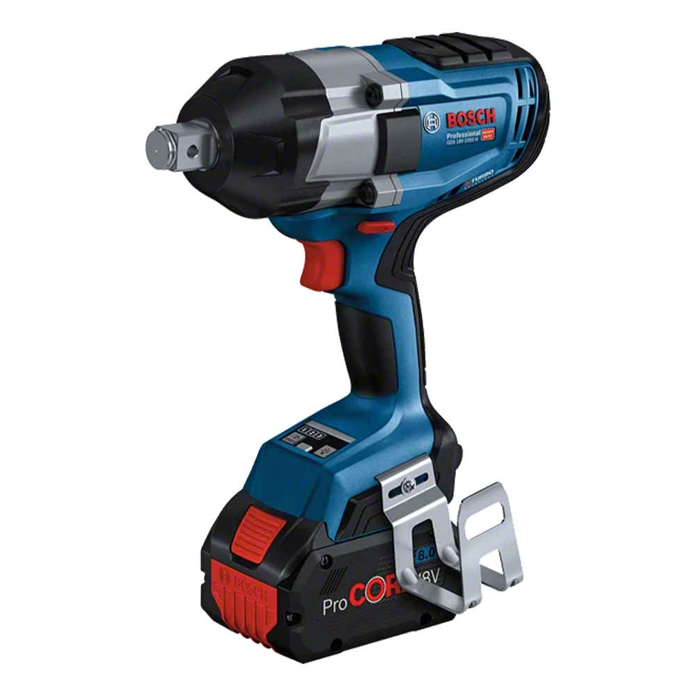 Chave de impacto brushless profissional sem fio GDS 18V-1050 H com 2 baterias 8.0Ah e carregador