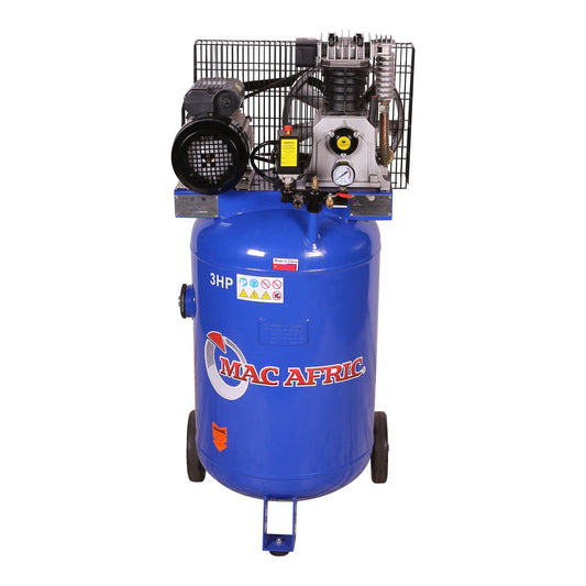 Compressor acionado por correia com economia de espaço vertical de 100 litros, 2,2 KW (3 HP) 230 V