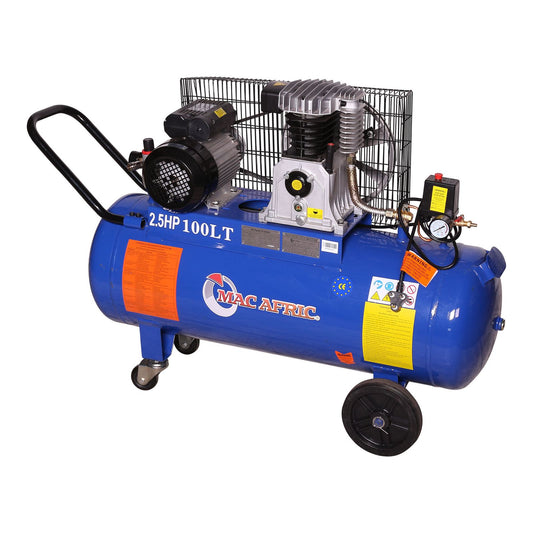 Compressor acionado por correia de 100 litros 1,8 KW (2,5 HP) 230 V