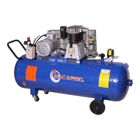 Compressor acionado por correia de 300 litros, 4 KW (5,5 HP) 380 V