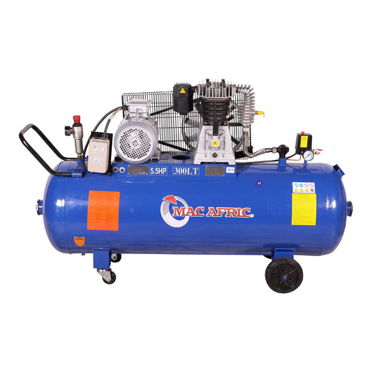 Compressor acionado por correia de 300 litros, 4 KW (5,5 HP) 380 V