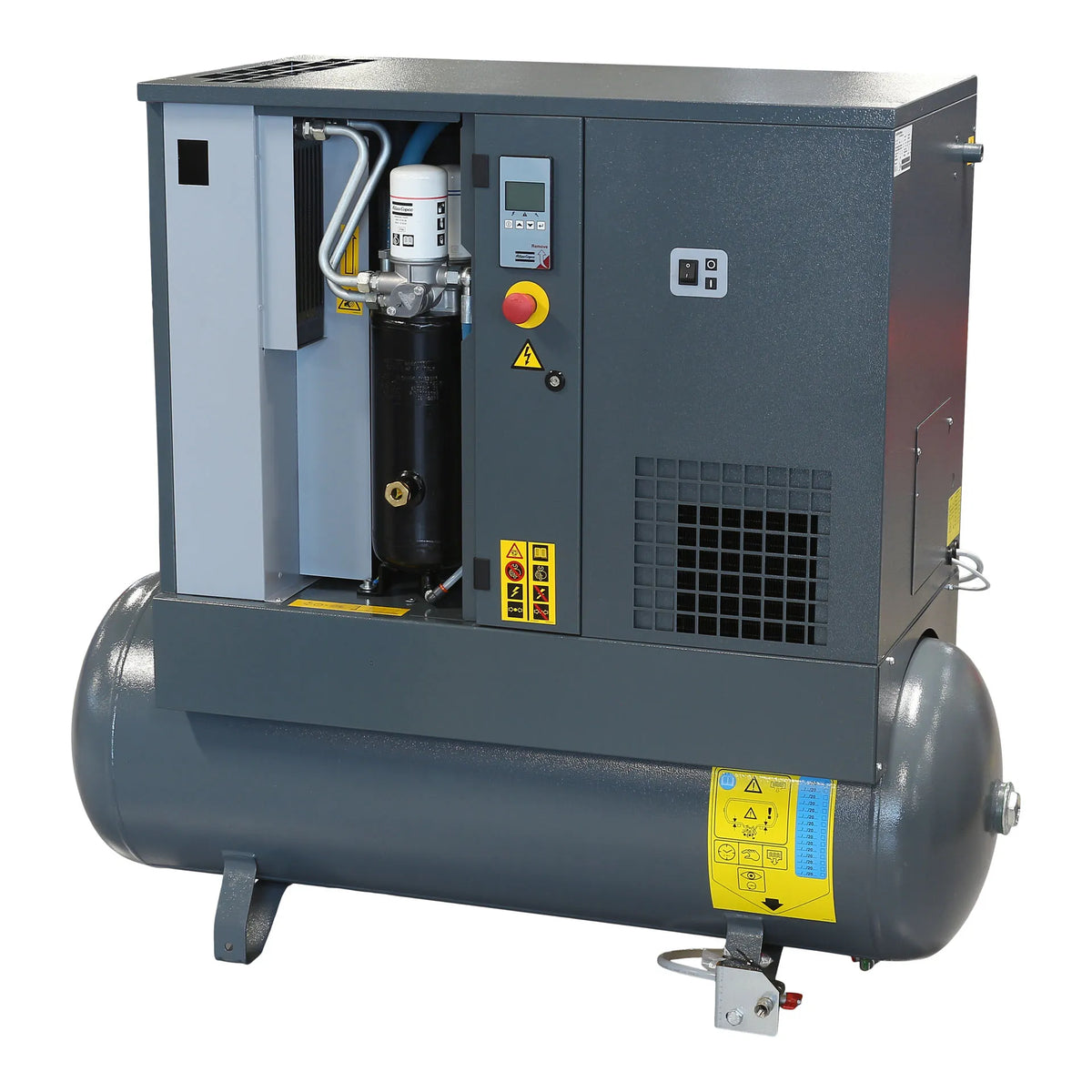 Compressor Parafuso Compressor de parafuso rotativo 200L 3HP/2.2KW 220V com secador – Auto ...