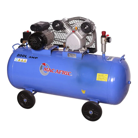 Compressor tipo V acionado por correia de 200 litros, 2,2 KW (3 HP) 230 V