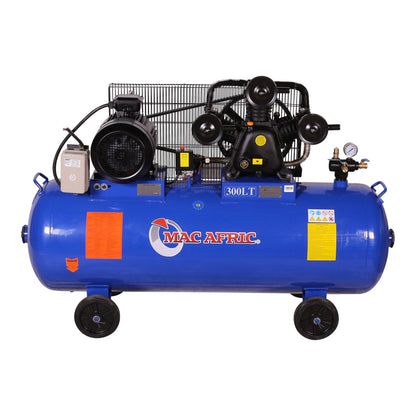 Compressor tipo V acionado por correia de 300 litros, 5,5 KW (7,5 HP) 380 V