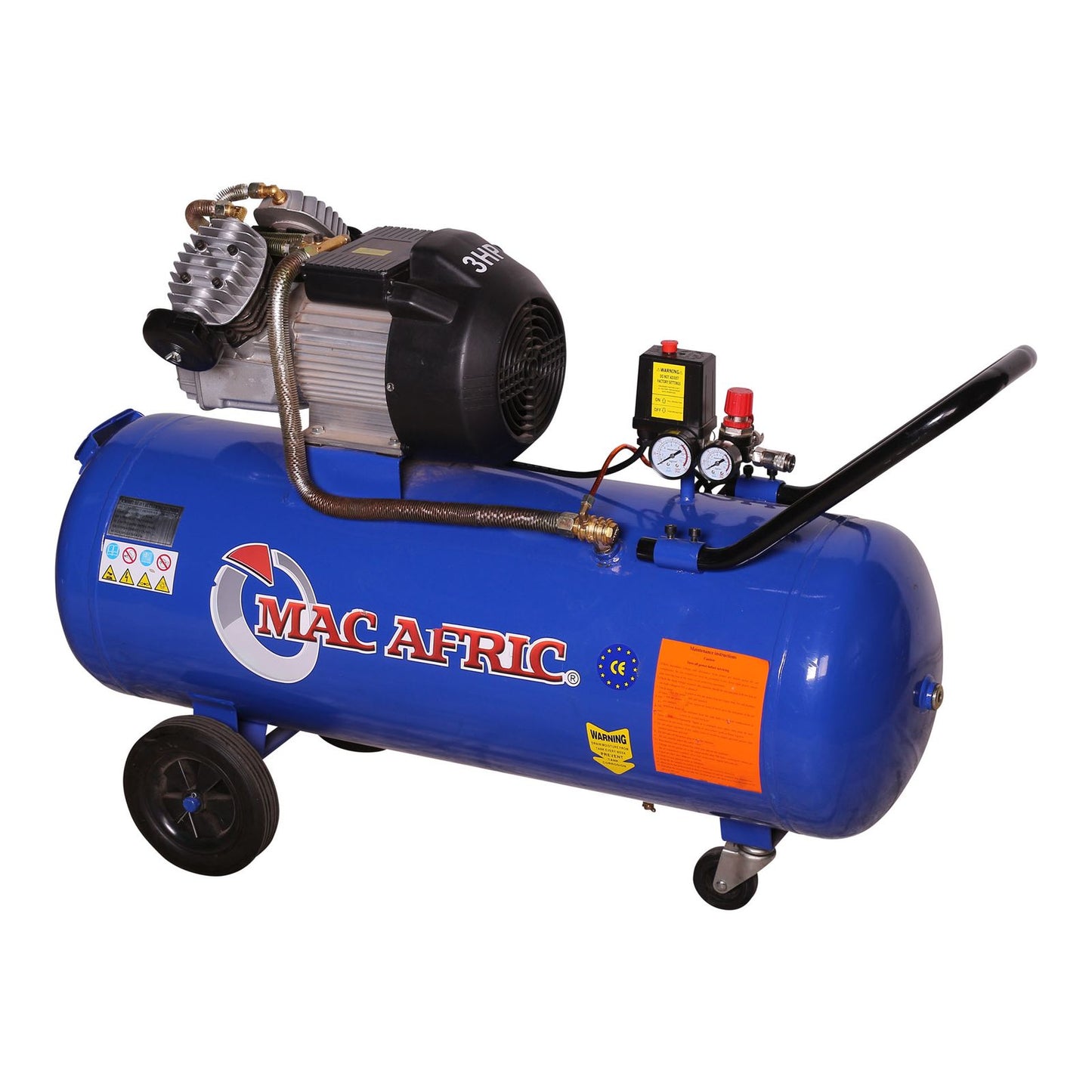Compressor tipo V de acionamento direto de 100 litros, 2,2 KW (3 HP) 230 V