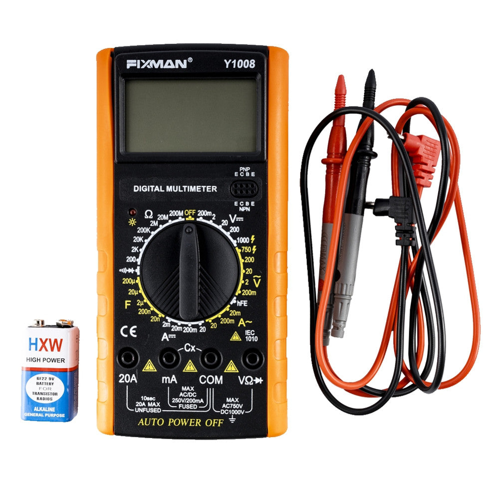 Multimeter Dc Setting Multímetro DC/AC 200MV,2V,20V,200V,1000V 9V BAT – Auto Equipamentos e ...